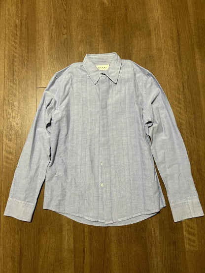 MARNI Hidden placket cotton shirt #QYAALM