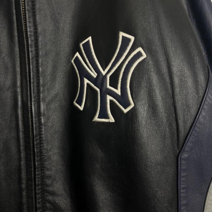 New York Yankees MLB NY Stadium Leather Jacket, Size L #QY98CA