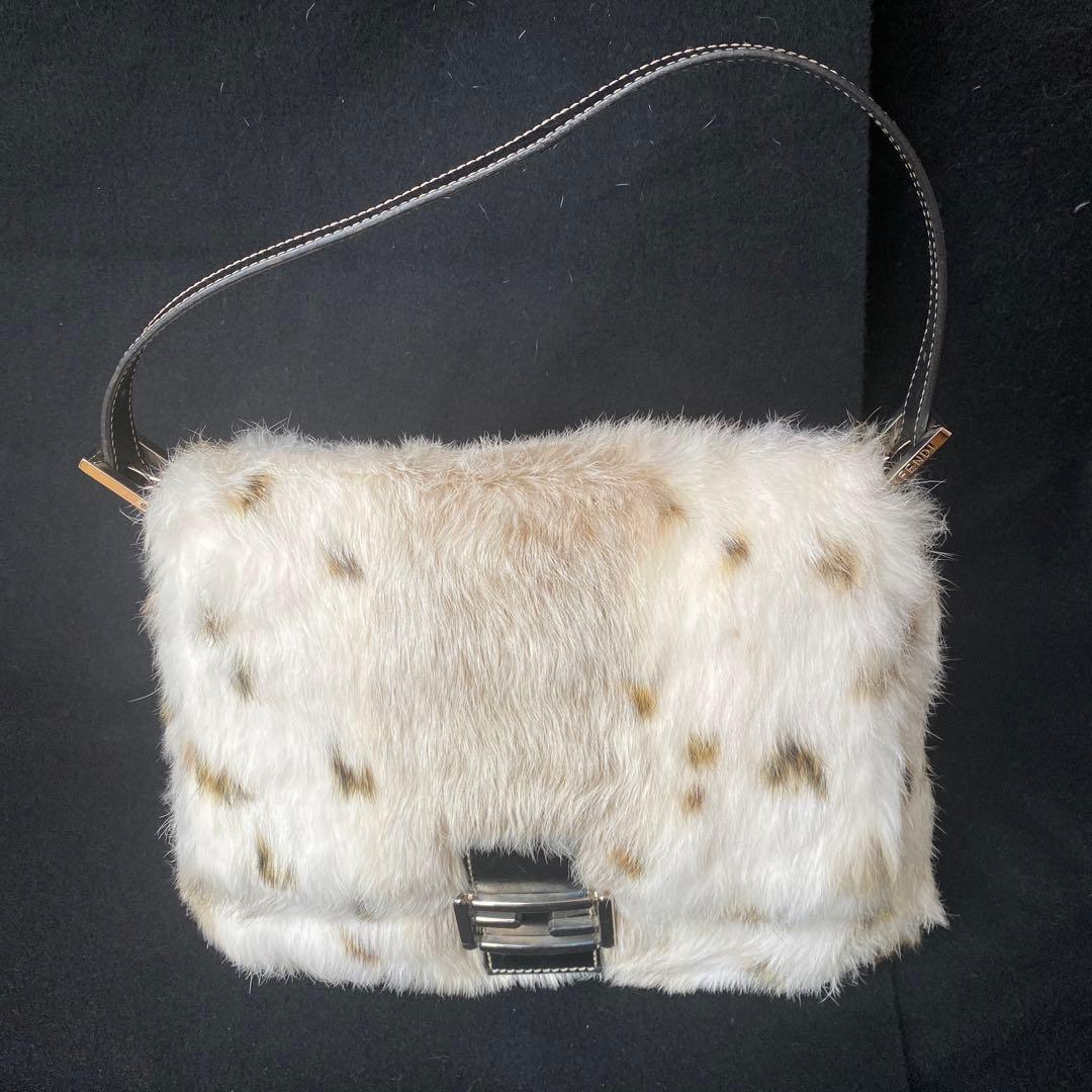 FENDI Vintage Fur Bag Unused Closet Kept Authentic #QYBEA2