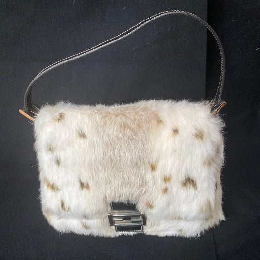 FENDI Vintage Fur Bag Unused Closet Kept Authentic #QYBEA2