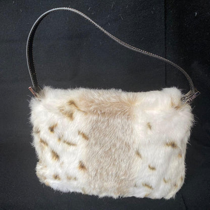 FENDI Vintage Fur Bag Unused Closet Kept Authentic #QYBEA2