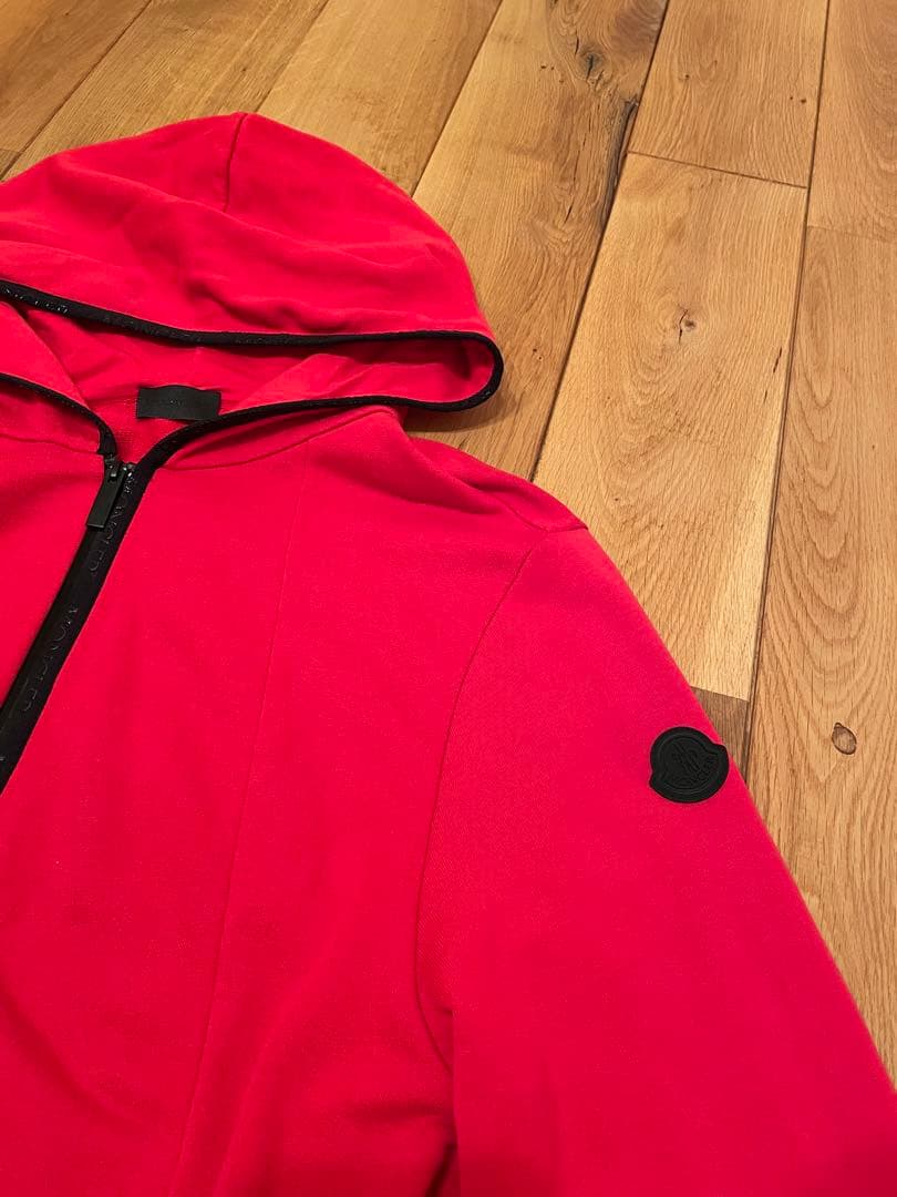 MONCLER red hooded parka #PF9GQT