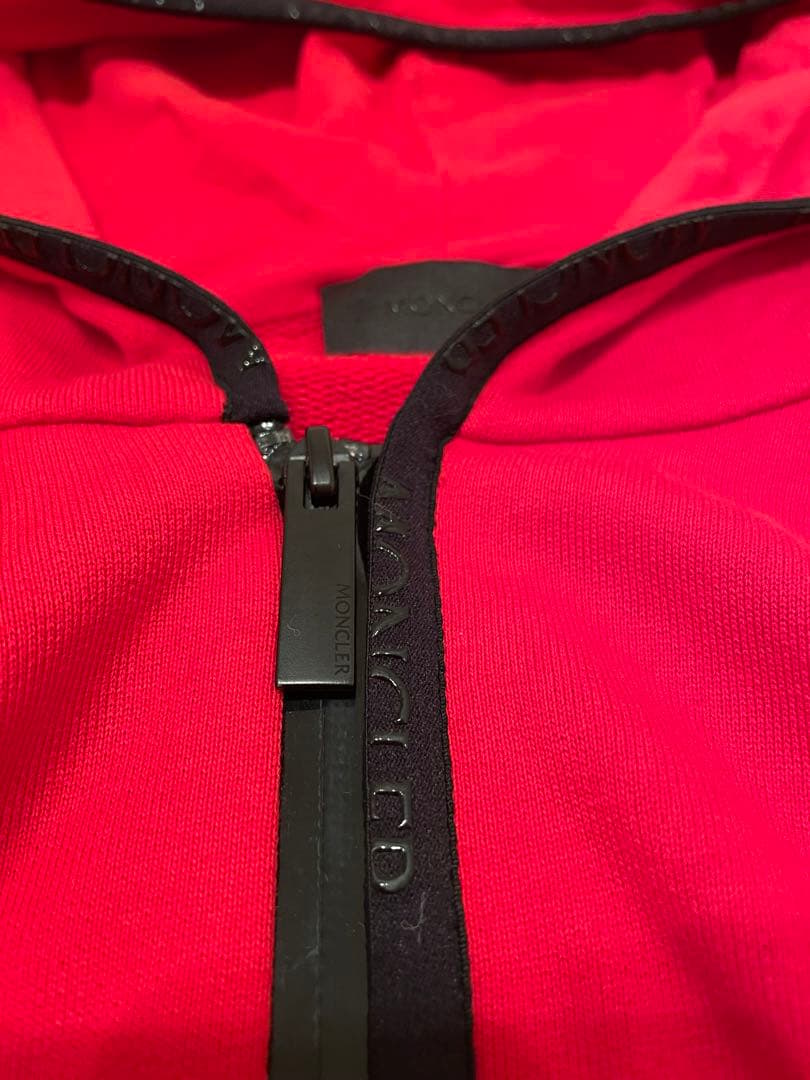 MONCLER red hooded parka #PF9GQT