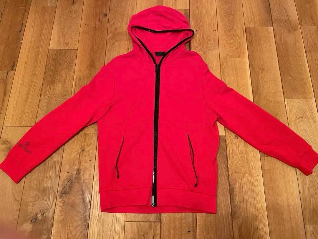 MONCLER red hooded parka #PF9GQT