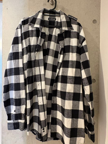 BALENCIAGA Valencia Buffalo Check Shirt #QYHSIV