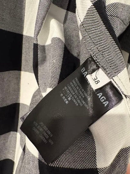 BALENCIAGA Valencia Buffalo Check Shirt #QYHSIV