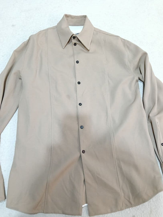 JIL SANDER Beige 100% Wool Shirt #QYCV42