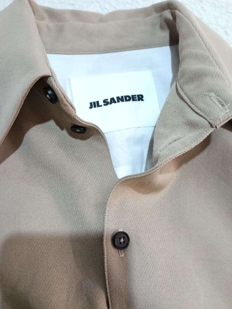 JIL SANDER Beige 100% Wool Shirt #QYCV42