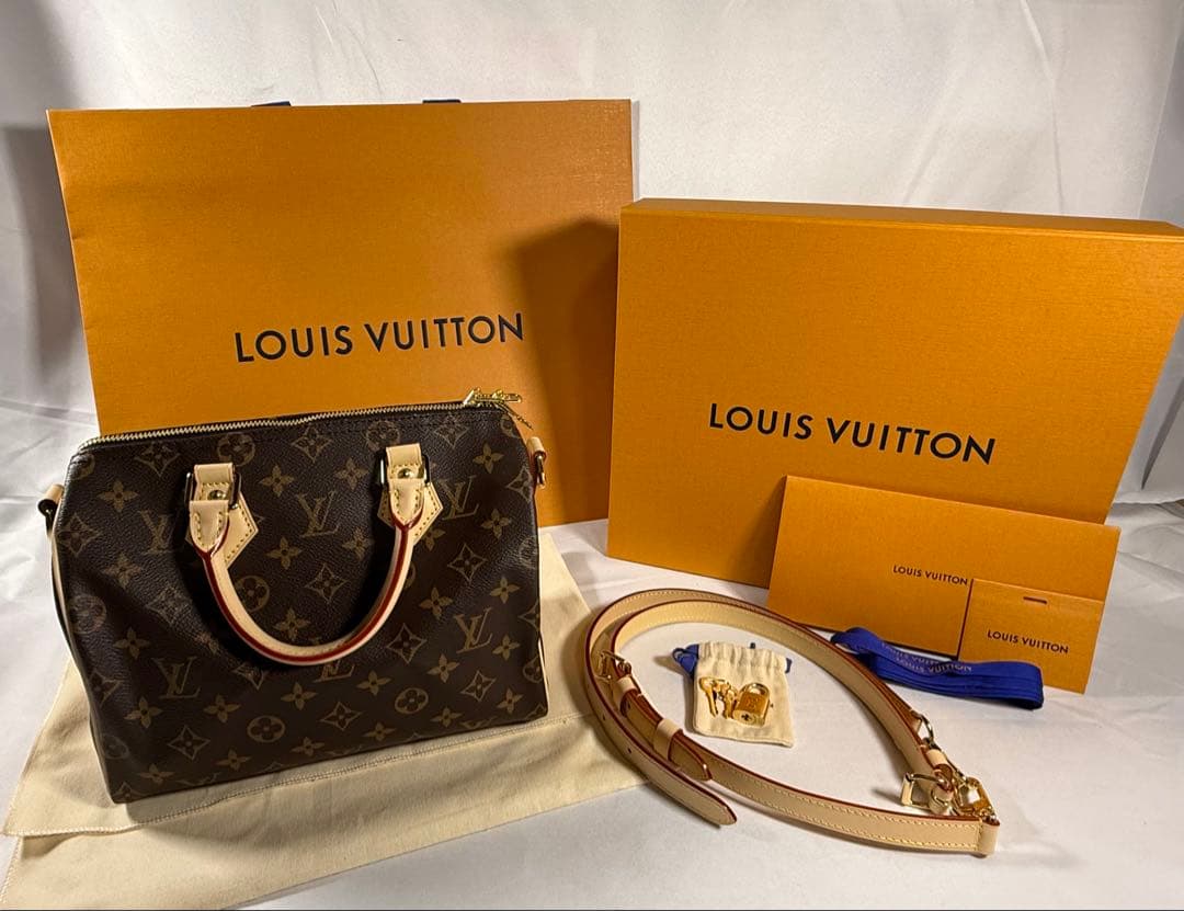 LOUIS VUITTON Speedy Bandouliere 25 Brown #QYIVAC
