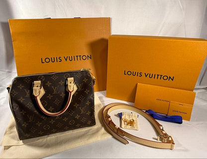 LOUIS VUITTON Speedy Bandouliere 25 Brown #QYIVAC