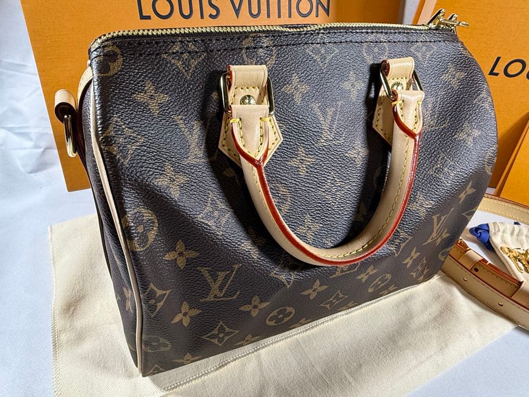 LOUIS VUITTON Speedy Bandouliere 25 Brown #QYIVAC