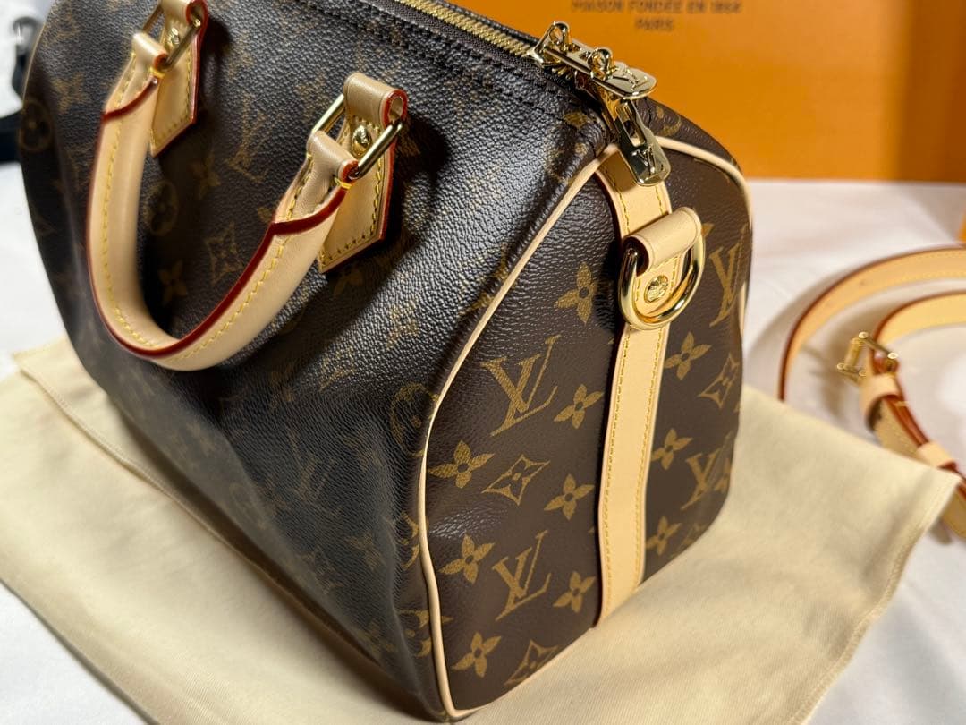 LOUIS VUITTON Speedy Bandouliere 25 Brown #QYIVAC