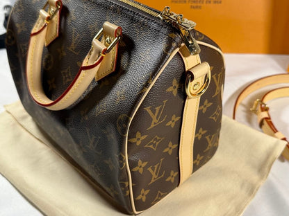 LOUIS VUITTON Speedy Bandouliere 25 Brown #QYIVAC