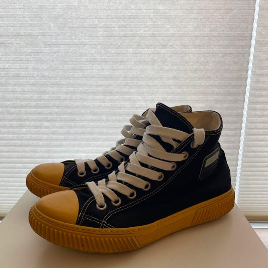 archive18ss PRADA Canvas High Sneakers #QY85K9
