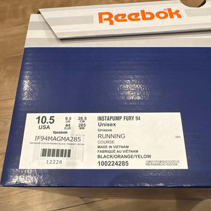 Reebok Pump Fury Koshi Inaba Magma Made in Vietnam Size 28.5cm #QYDQ5I