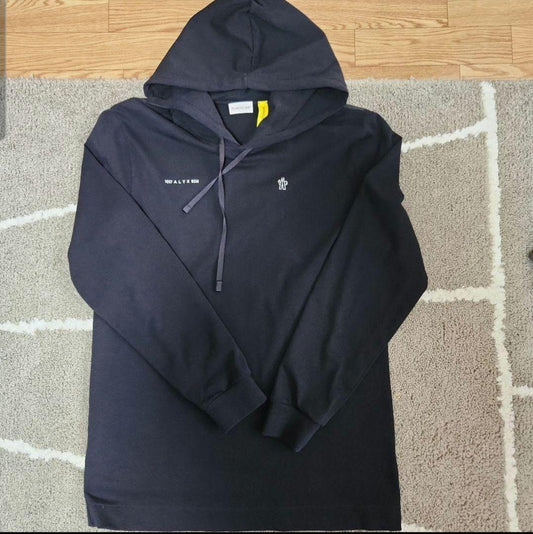 1017 ALYX 9SM Black Hoodie Moncler #QY90D5