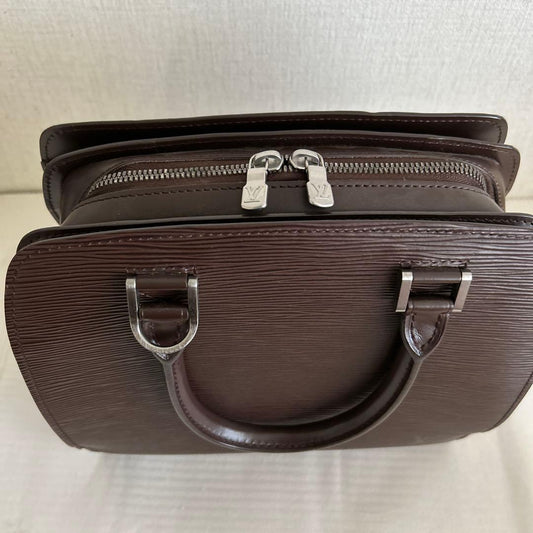 LOUIS VUITTON Speedy 35 Monogram Brown Boston Handbag #QYJAXF