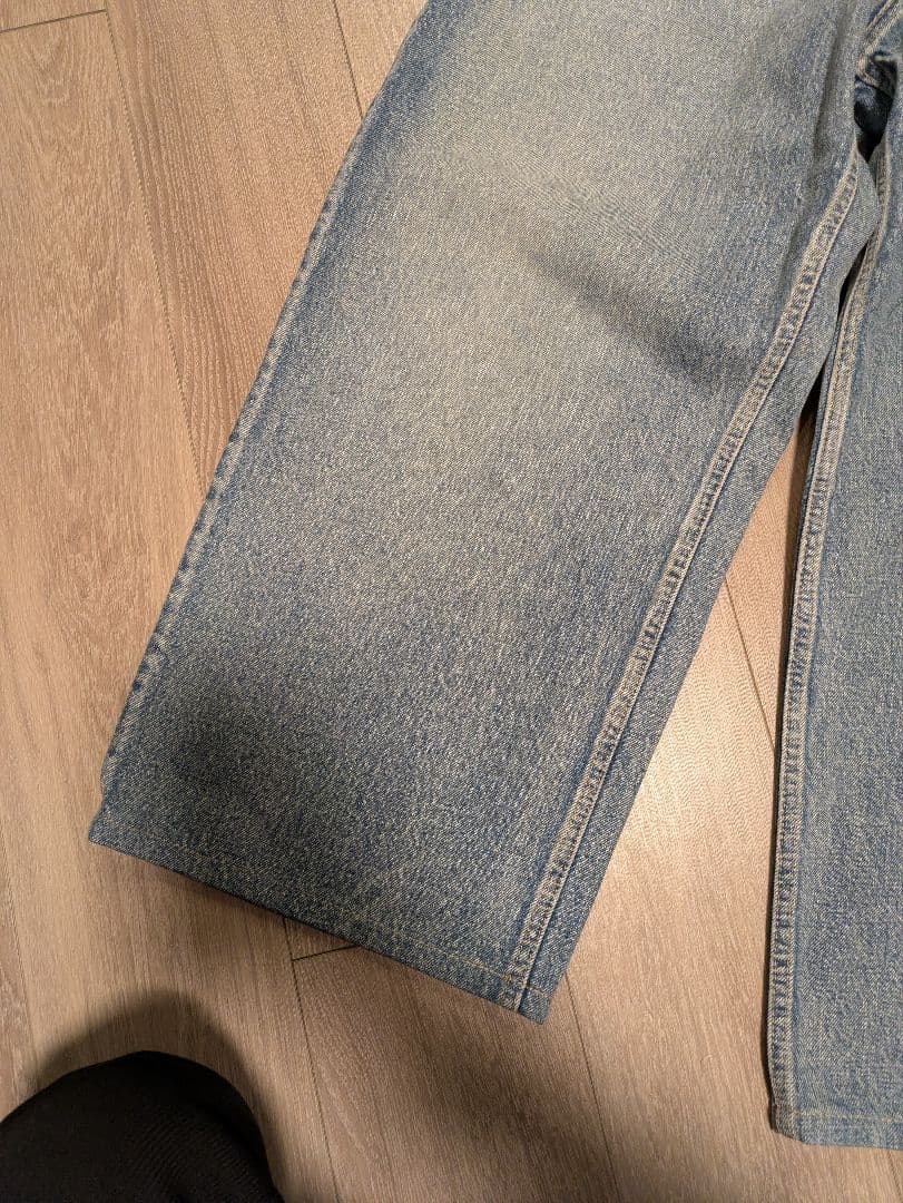 BALENCIAGA wide-leg pants in light blue #QYCG27