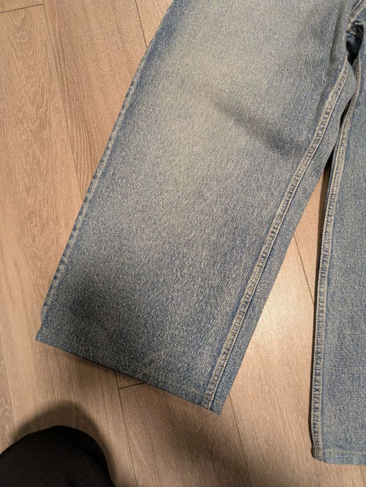 BALENCIAGA wide-leg pants in light blue #QYCG27