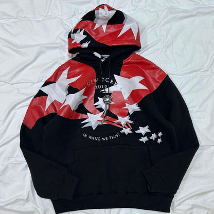 Alexander Wang Flag Print Hoody Black #QYF8H1