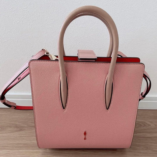 Christian Louboutin Red Studs Shoulder Bag Used Mint #QYEKS5