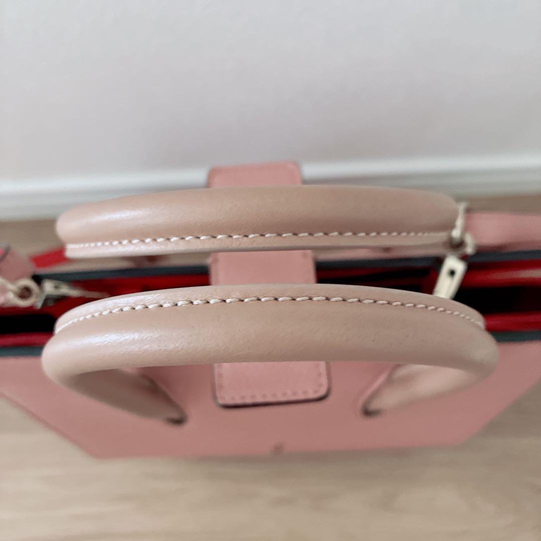 Christian Louboutin Red Studs Shoulder Bag Used Mint #QYEKS5