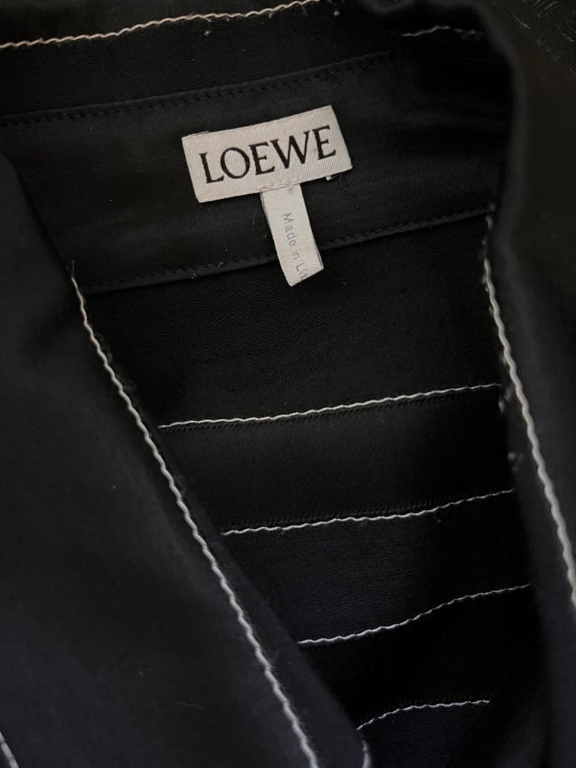 LOEWE striped long-sleeved shirt #QY8KU6