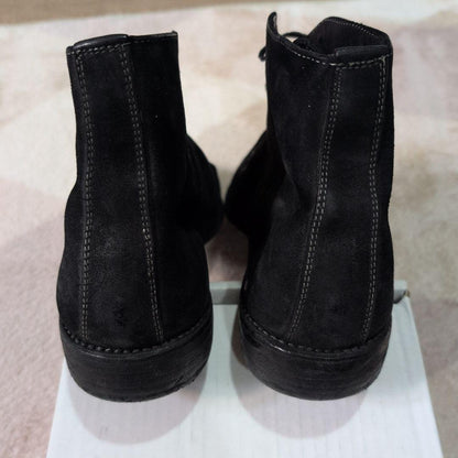 GUIDI Size 42 Horse Full Grain 8-Eye Boots #QY4Q16