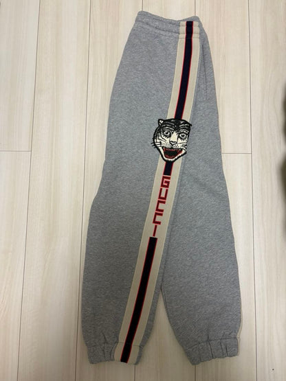 GUCCI Grey Hoodie XS with Tiger Embroidery #QY0VL3