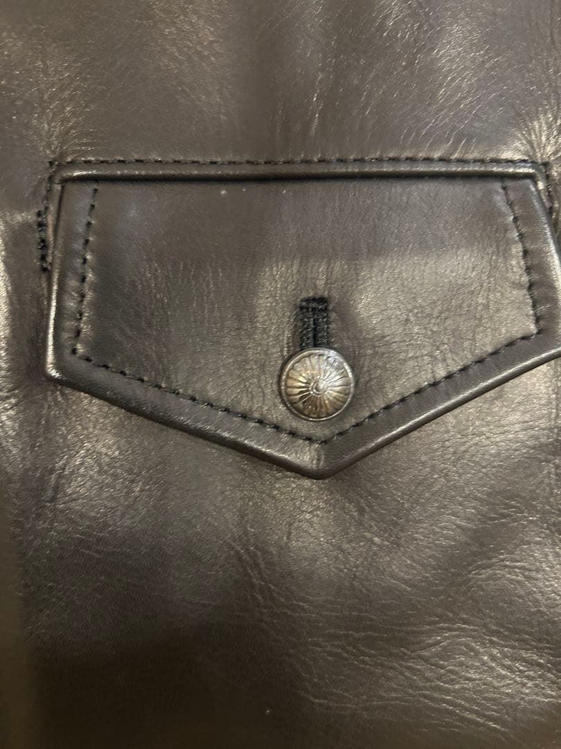 Mr Gentle Man black leather vest with tag #QY0VBW