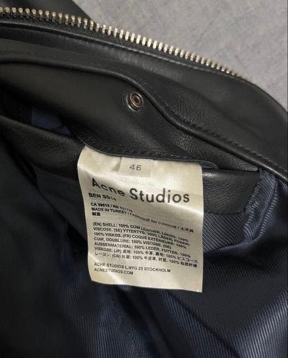 : Acne Studios leather jacket #QYGXO1