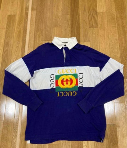 GUCCI rugby shirt with vintage logo #QY916G