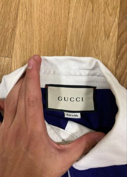 GUCCI rugby shirt with vintage logo #QY916G