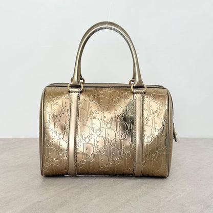 Christian Dior Ultimate Mini Boston Trotter Metallic Metallic Gold #QY2DO1
