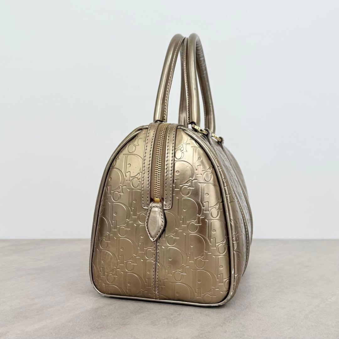 Christian Dior Ultimate Mini Boston Trotter Metallic Metallic Gold #QY2DO1