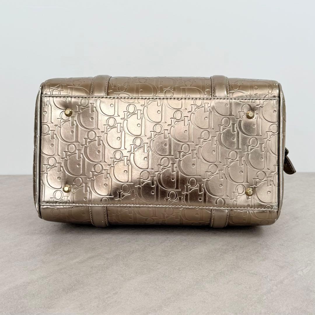 Christian Dior Ultimate Mini Boston Trotter Metallic Metallic Gold #QY2DO1