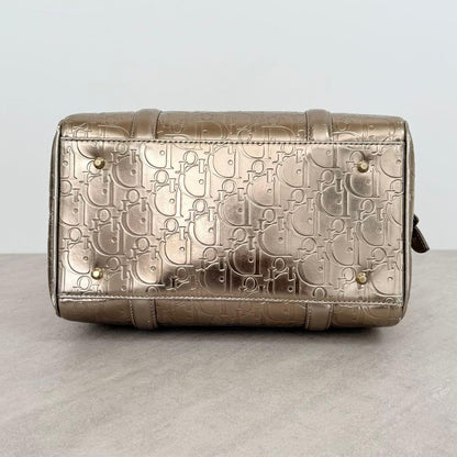 Christian Dior Ultimate Mini Boston Trotter Metallic Metallic Gold #QY2DO1