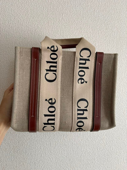 Chlo? tote bag, beige/brown #QYL16A