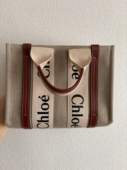 Chlo? tote bag, beige/brown #QYL16A