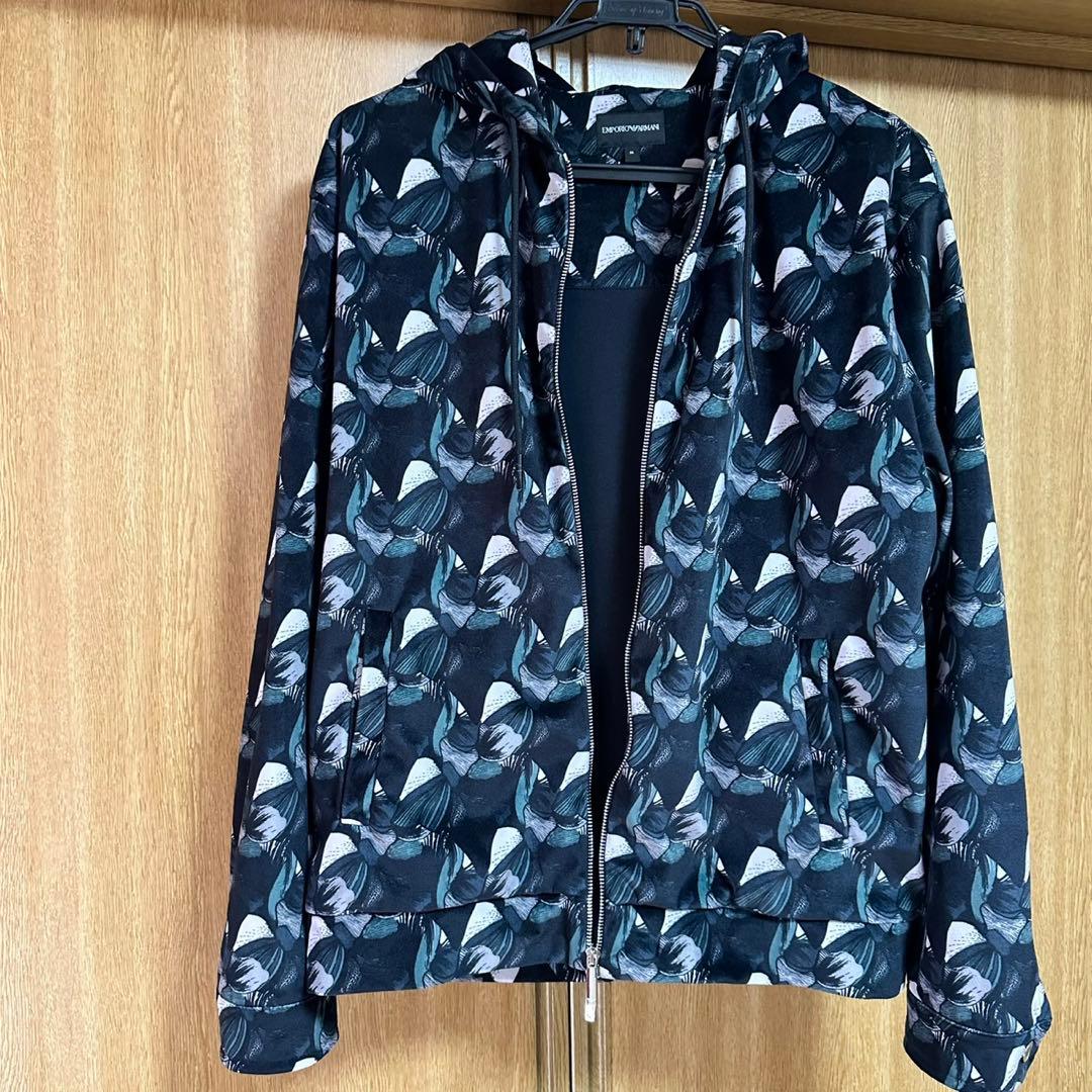 EMPORIO ARMANI floral print hoodie, size M #QYE5YO