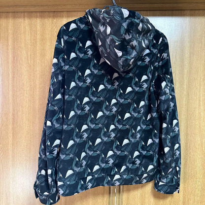 EMPORIO ARMANI floral print hoodie, size M #QYE5YO