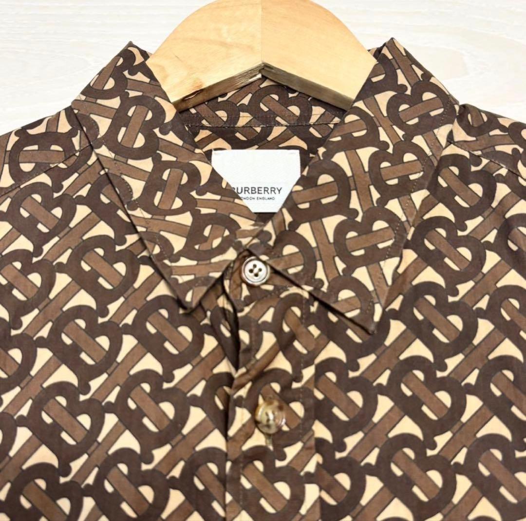 Burberry all-over print long-sleeved shirt with TB logo, Tisci era, size #QYAAJE