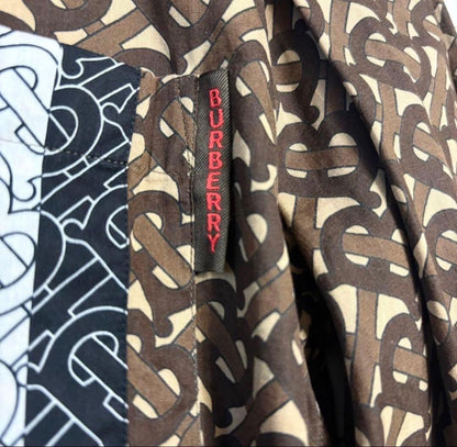 Burberry all-over print long-sleeved shirt with TB logo, Tisci era, size #QYAAJE