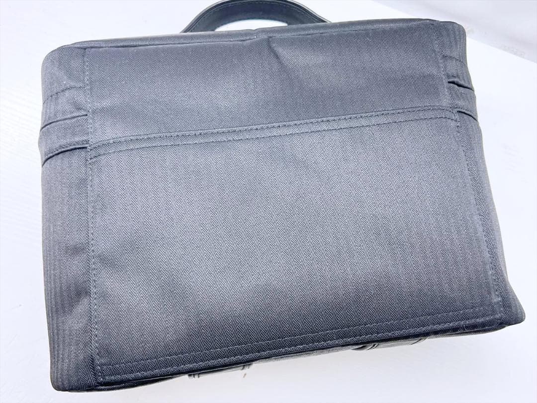 HERMES Acapulco Vanity Bag Black Leather Handbag #QY4ZVN