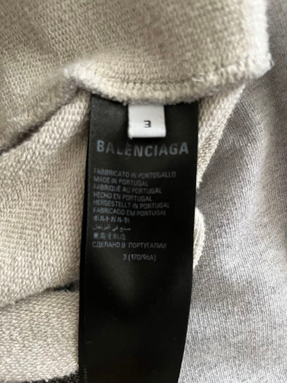 BALENCIAGA Grey Hoodie BE KIND #QYGQA0