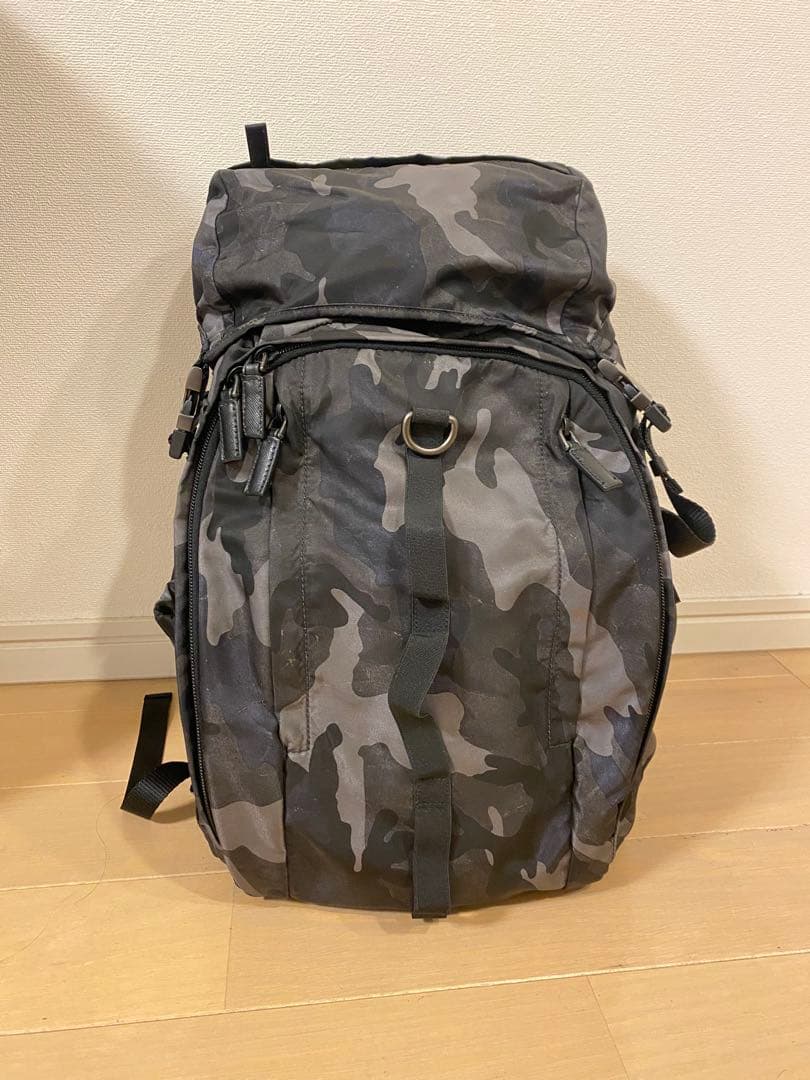 PRADA Camouflage Backpack Nylon #QY7PSV