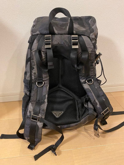 PRADA Camouflage Backpack Nylon #QY7PSV