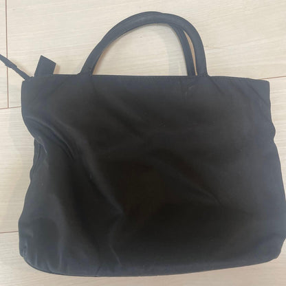 PRADA Black Nylon Handbag PRADA MILANO Double Handle Classic #QY30V9