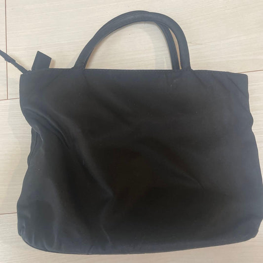 PRADA Black Nylon Handbag PRADA MILANO Double Handle Classic #QY30V9