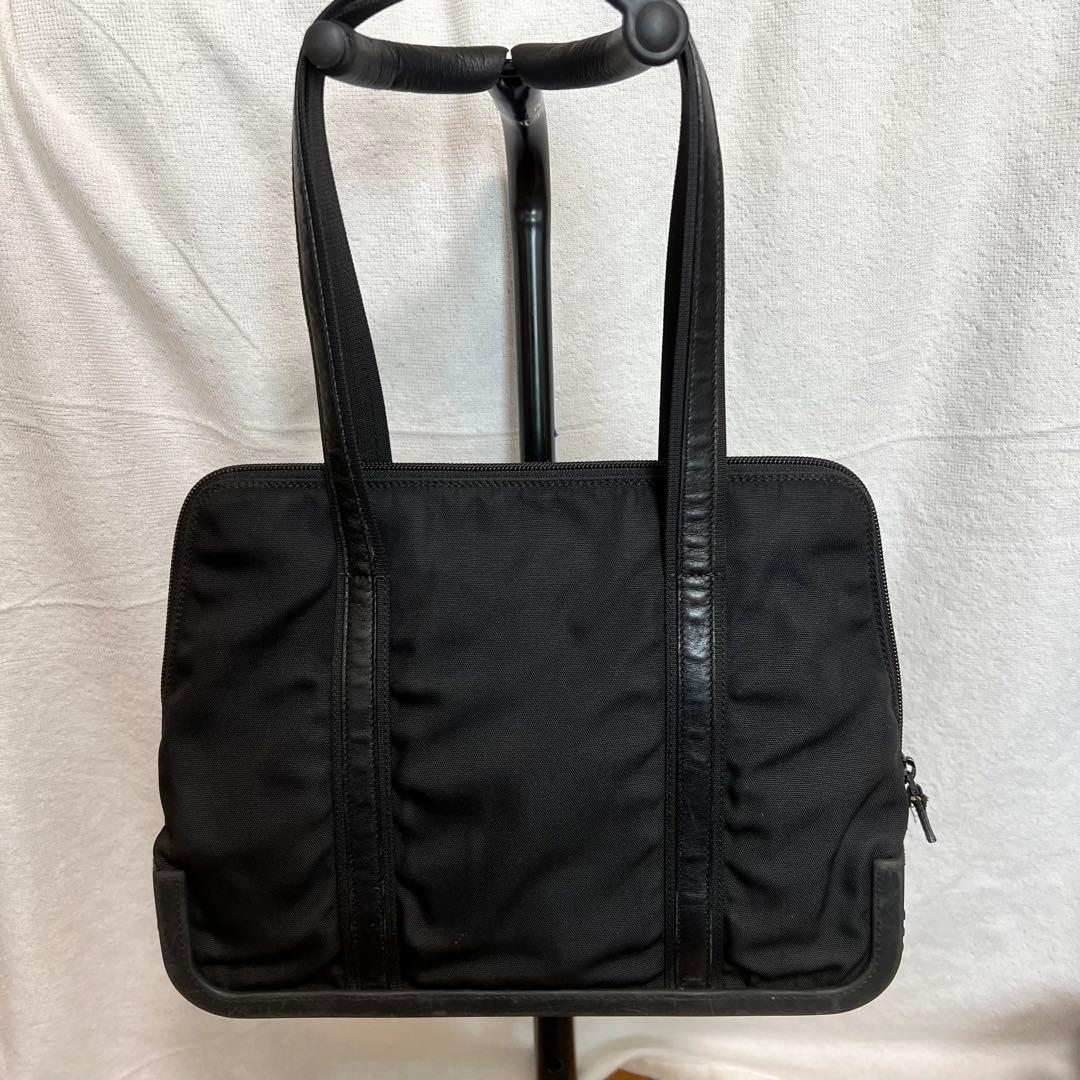 GUCCI Mini Shoulder Tote Bag Nylon Black #QYF1I6